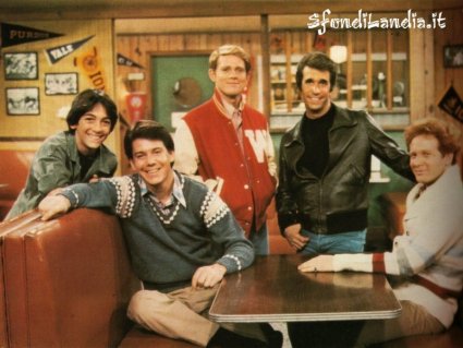 fonzie, richie, cunninghams