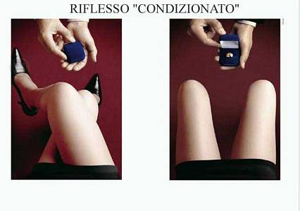 donna, anello, pegno, matrimonio, fidanzamento, proposta, regalo, reazione, spontanea, vista, gioiello, apertura, cosce, scavallare, segnale darla 