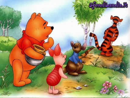 Winnie  The Pooh,Tigro, pinky, maialino, tigrotto, amicizia