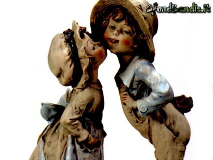 cartoline amore, ceramiche, porcellana, pupazzi, contadino, contadina, mondina, rustico, scultura, cappello di paglia