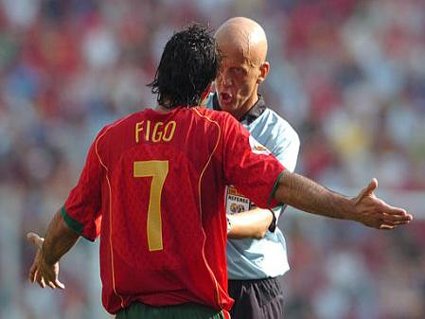 Collina, arbitro, Figo, Portogallo, Euro, 2004
