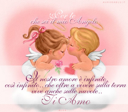 cartolina amore, sentimento infinito, vivere, terra, vive, nuvole, cartoline mio angioletto, cartoline cuore