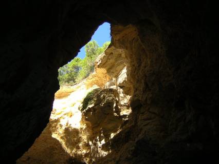 grotta, peschici, paesaggio, luce, natura, roccia, rocce