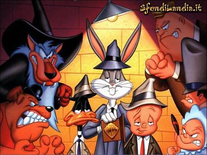 looney toons, gangster, bugsbunny, duffy duck