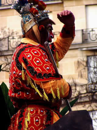 maschera, cinese, capodanno, festeggiamenti, festa, 22, gennaio