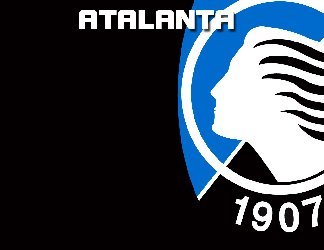 squadra bergamo, tifo nero, azzurro, cartolina atalanta, team atalanta