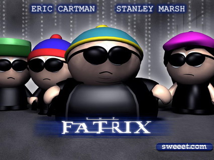 matrix, fatrix, south park, cartoni