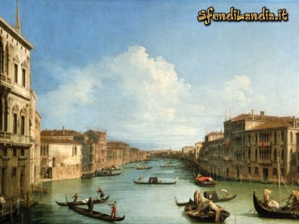 venezia, canaletto, Canal Grande da palazzo Balbi, quadri, pittori