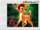 disney, cartoni, bambi, cerbiatto