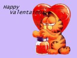 cartoline grafield, auguri, san valentino, amore, cuore, tenerezza, gattone