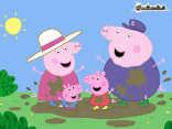 peppa, george, papa, mamma, pig, maialini, cartone, mito