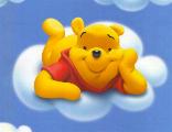 cartoline Winnie the pooh, winnie, tigro, cartoline orsetto, nuvola, pelouches